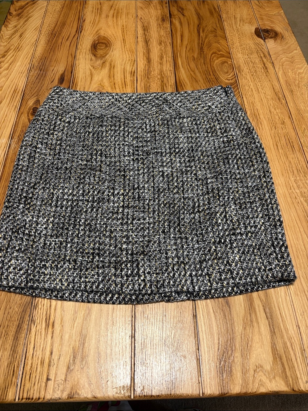 The Limited Black & White Tweed Mini Skirt